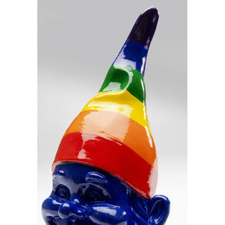 Deco Figurine Gnome Rainbow Blue 21cm KARE MIAMI