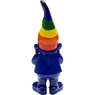 Deco Figurine Gnome Rainbow Blue 21cm KARE MIAMI