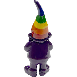 Deco Figurine Gnome Rainbow Purple 11cm KARE MIAMI