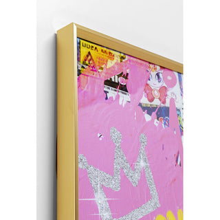 Framed Picture La Viva Woman 100x100cm KARE MIAMI