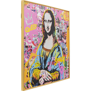Framed Picture La Viva Woman 100x100cm KARE MIAMI