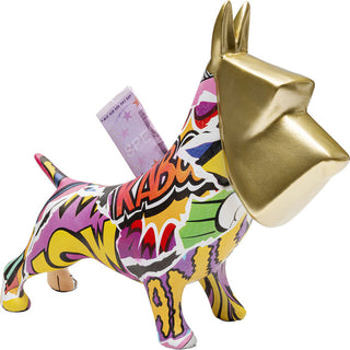 Money Box Graffiti Pixel Dog 26cm KARE MIAMI