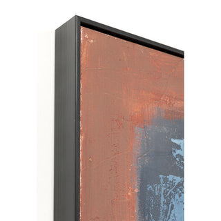 Framed Picture Silence Blue 120x120cm KARE MIAMI