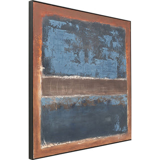 Framed Picture Silence Blue 120x120cm KARE MIAMI
