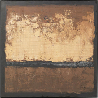 Framed Picture Silence Brown 120x120cm KARE MIAMI