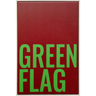 Framed Picture Green Flag 40x60cm KARE MIAMI