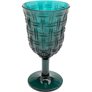 Wine Glass Tissue Bluegreen 17cm KARE MIAMI
