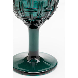 Wine Glass Tissue Bluegreen 17cm KARE MIAMI