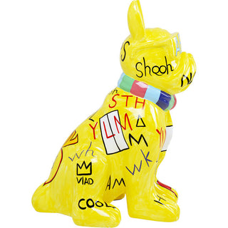 Deco Figurine Graffiti Dog Yellow 122cm - DEKOR