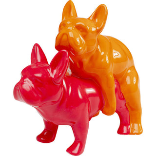 Deco Figurine Love Dogs Pink Duo Pop KARE MIAMI