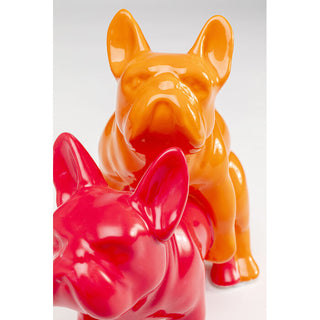 Deco Figurine Love Dogs Pink Duo Pop KARE MIAMI