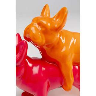Deco Figurine Love Dogs Pink Duo Pop KARE MIAMI