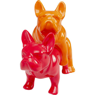 Deco Figurine Love Dogs Pink Duo Pop KARE MIAMI