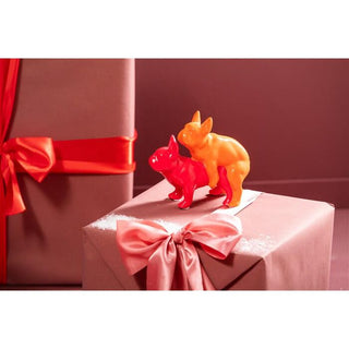 Deco Figurine Love Dogs Pink Duo Pop KARE MIAMI