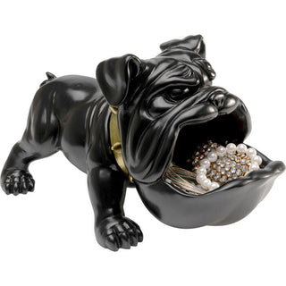 Deco Figurine Hungry Dog Black 37cm KARE MIAMI