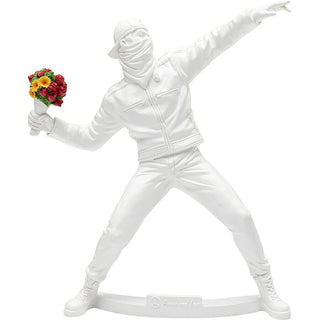 Deco Figurine Street Art Bouquet White 27cm - DEKOR