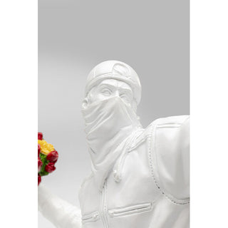 Deco Figurine Street Art Bouquet White 27cm - DEKOR