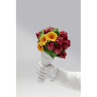 Deco Figurine Street Art Bouquet White 27cm - DEKOR