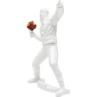 Deco Figurine Street Art Bouquet White 27cm - DEKOR