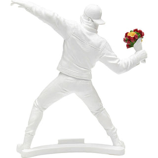 Deco Figurine Street Art Bouquet White 27cm - DEKOR