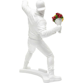 Deco Figurine Street Art Bouquet White 27cm - DEKOR