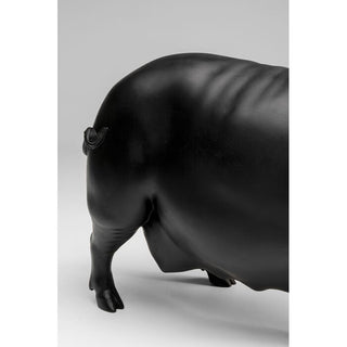 Deco Figurine Flyin Pig Black 21cm KARE MIAMI