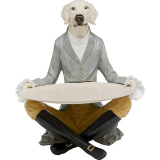 Deco Figurine Gentleman Dog Tray 29cm KARE MIAMI
