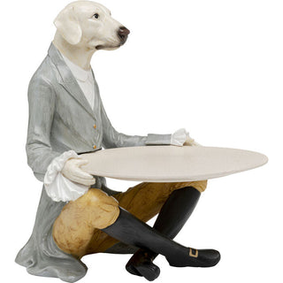 Deco Figurine Gentleman Dog Tray 29cm KARE MIAMI