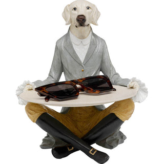 Deco Figurine Gentleman Dog Tray 29cm KARE MIAMI