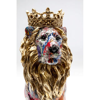 Deco Figurine Graffiti King Lion 29cm KARE MIAMI