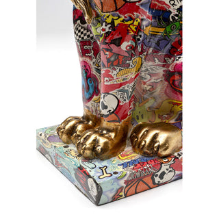 Deco Figurine Graffiti King Lion 29cm KARE MIAMI