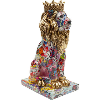 Deco Figurine Graffiti King Lion 29cm KARE MIAMI