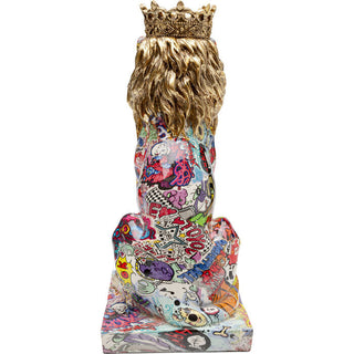 Deco Figurine Graffiti King Lion 29cm KARE MIAMI