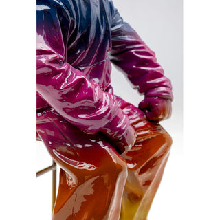 Deco Figurine Street Art Boy Rainbow 36cm - DEKOR