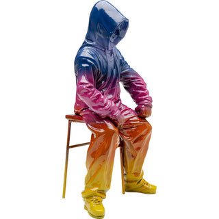 Deco Figurine Street Art Boy Rainbow 36cm - DEKOR