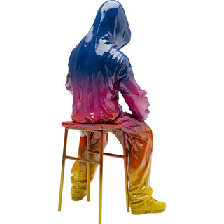 Deco Figurine Street Art Boy Rainbow 36cm - DEKOR