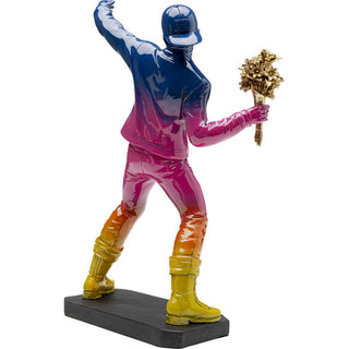Deco Figurine Street Art Bouquet Rainbow 41cm KARE MIAMI