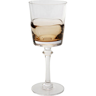Red Wine Glass Mimi Amber 21cm KARE MIAMI