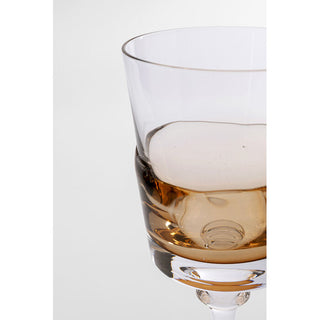 Red Wine Glass Mimi Amber 21cm KARE MIAMI