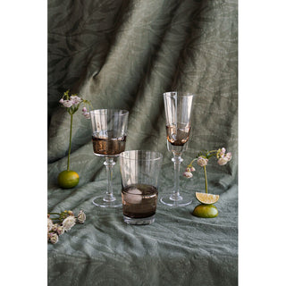 Red Wine Glass Mimi Amber 21cm KARE MIAMI