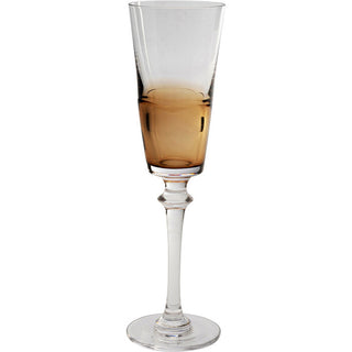 Champagne Glass Mimi Amber 24cm KARE MIAMI