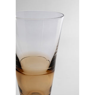 Champagne Glass Mimi Amber 24cm KARE MIAMI