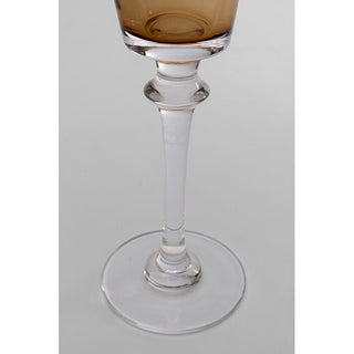 Champagne Glass Mimi Amber 24cm KARE MIAMI
