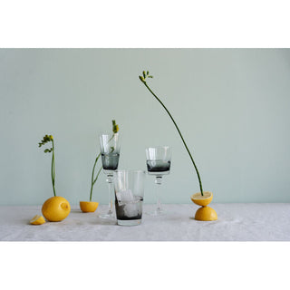 Red Wine Glass Mimi Grey 21cm KARE MIAMI