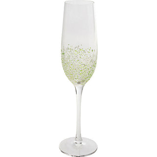 Champagne Glass Confetti Green 24cm KARE MIAMI