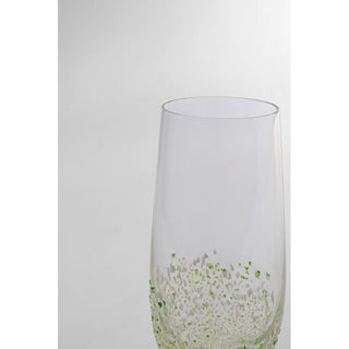 Champagne Glass Confetti Green 24cm KARE MIAMI