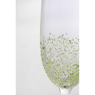 Champagne Glass Confetti Green 24cm KARE MIAMI