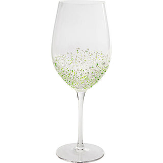 Wine Glas Confetti Green 24 cm KARE MIAMI