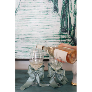 Wine Glas Confetti Green 24 cm KARE MIAMI