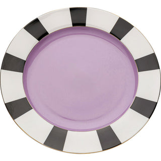 Plate Harlequin Purple Ø31cm KARE MIAMI